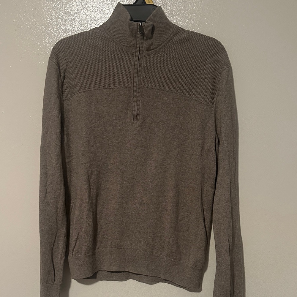 Banana Republic men Brown Zip-Up Sweater